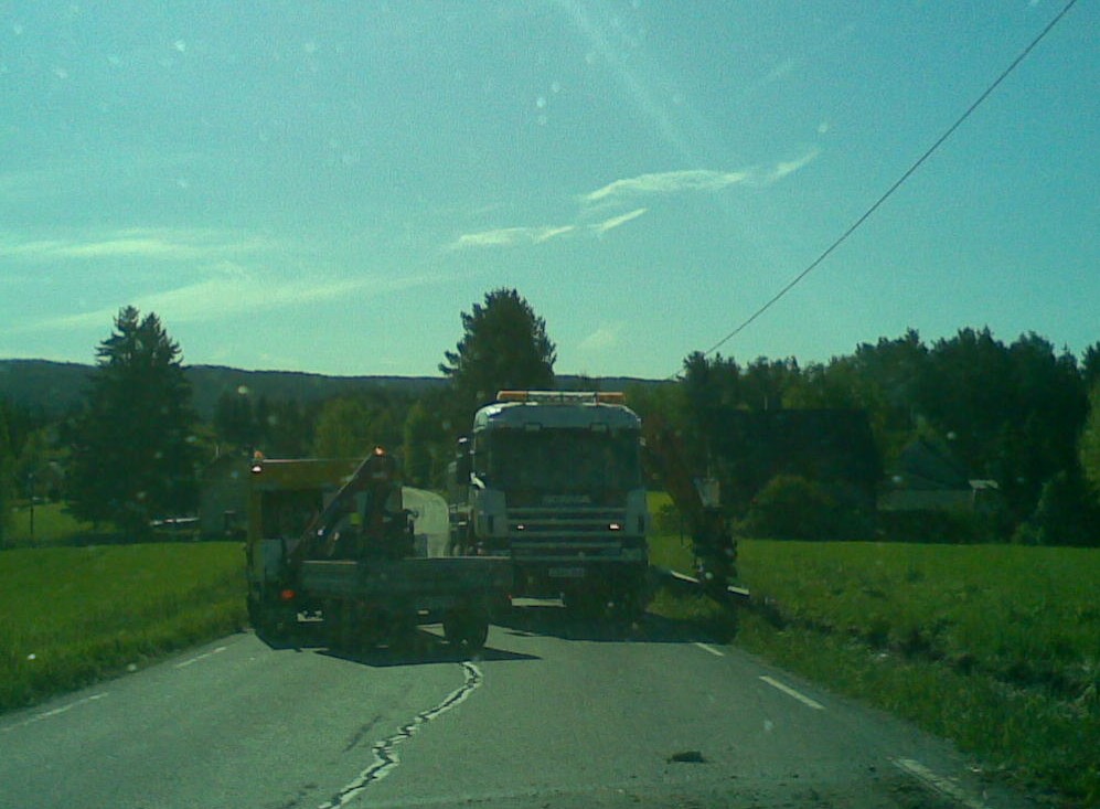 Tebakeslag for grøftefylla
